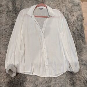 Naked Zebra Classic White Button Down Shirt
